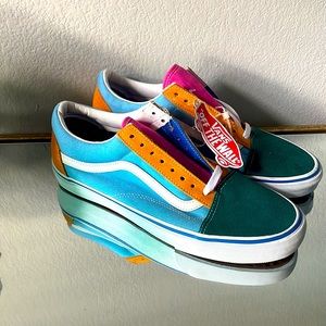 Multi-Color Vans Size 9 1/2 Men 11 Women